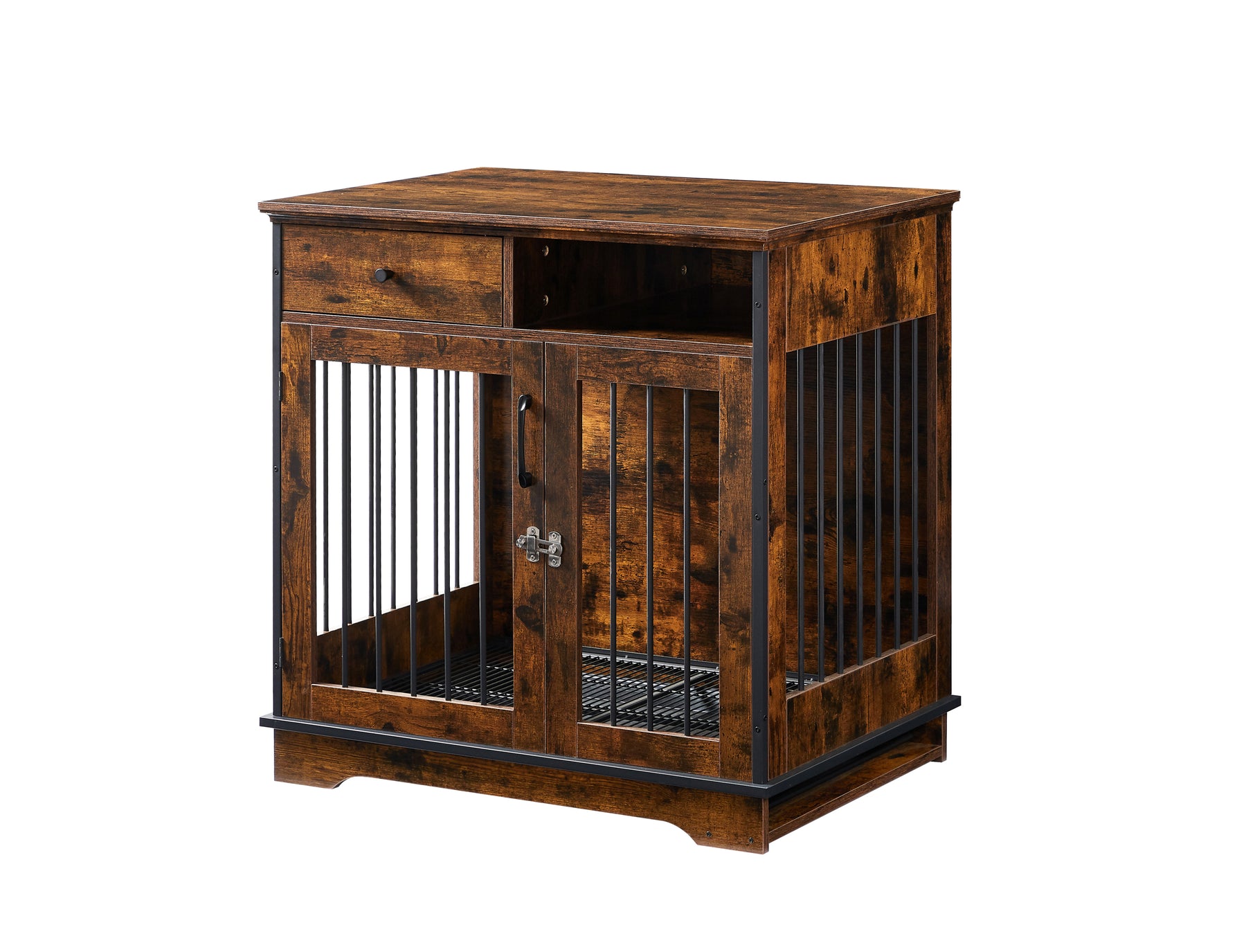 Furniture Dog crate, indoor pet crate end tables, decorative wooden kennels with removable trays