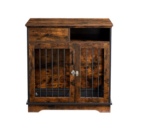 Furniture Dog crate, indoor pet crate end tables, decorative wooden kennels with removable trays