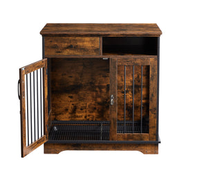 Furniture Dog crate, indoor pet crate end tables, decorative wooden kennels with removable trays