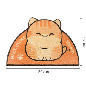 Lovely Chubby Cat Litter Mat