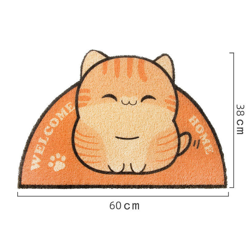 Lovely Chubby Cat Litter Mat