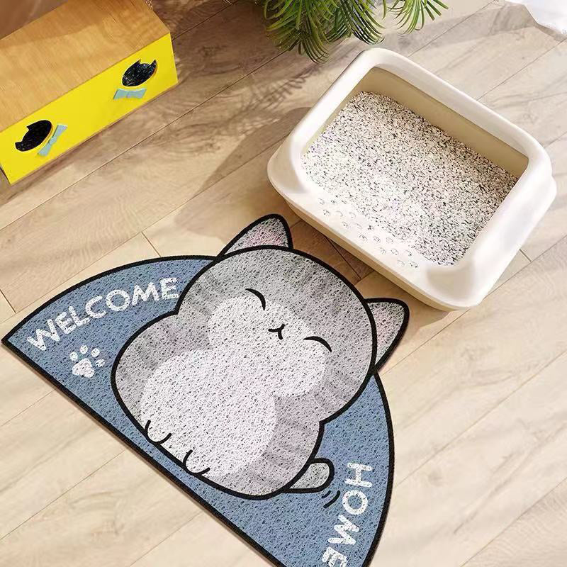 Lovely Chubby Cat Litter Mat