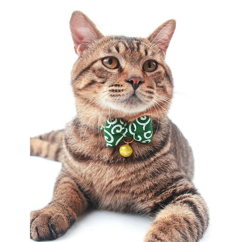 Don Grass Cotton Cat Collar Bowtie