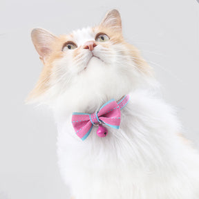 Colorful Bow Cat Collar Bowtie