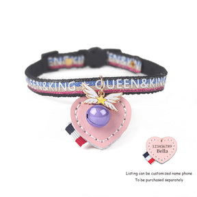 Sakura Wings Bell Cat Print Collar