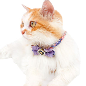 Retro Court-style Cat Collar Bowtie