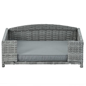 PE Rattan Dog Bed With Cushion