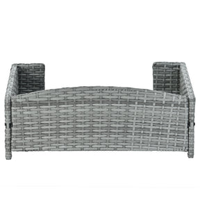 PE Rattan Dog Bed With Cushion