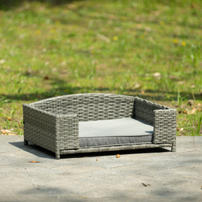 PE Rattan Dog Bed With Cushion