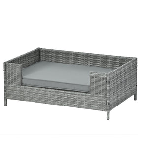 PE Rattan Dog Bed With Cushion