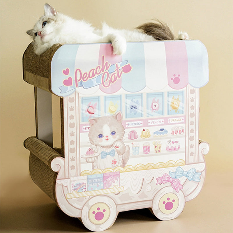 Dessert Trolley Cardboard Cat Scratcher