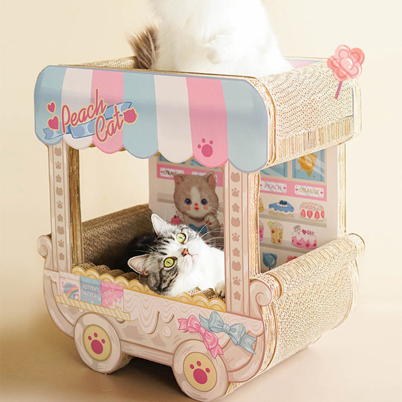 Dessert Trolley Cardboard Cat Scratcher