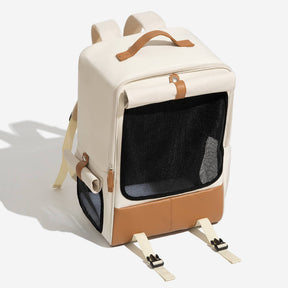 Square Breathable Foldable Portable Pet Carrier Cat Backpack