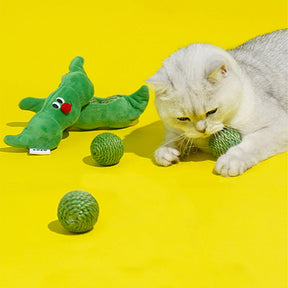 Green Pea Sisal Ball Cat Toy