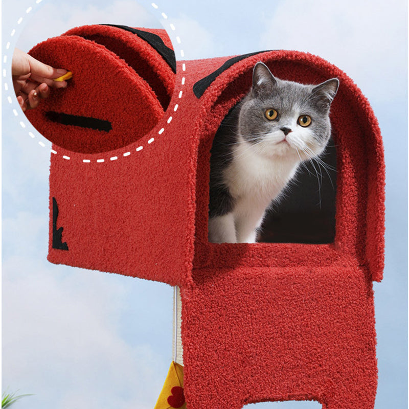 Mailbox Post Cat Tree