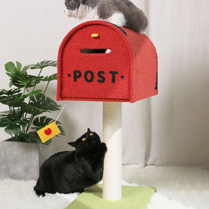 Mailbox Post Cat Tree