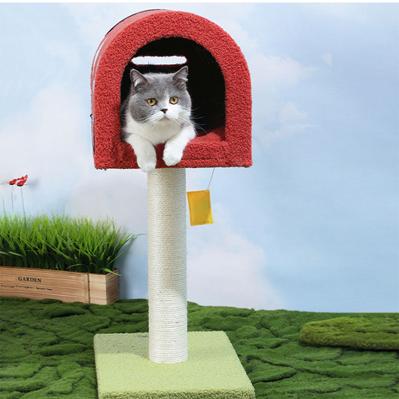 Mailbox Post Cat Tree