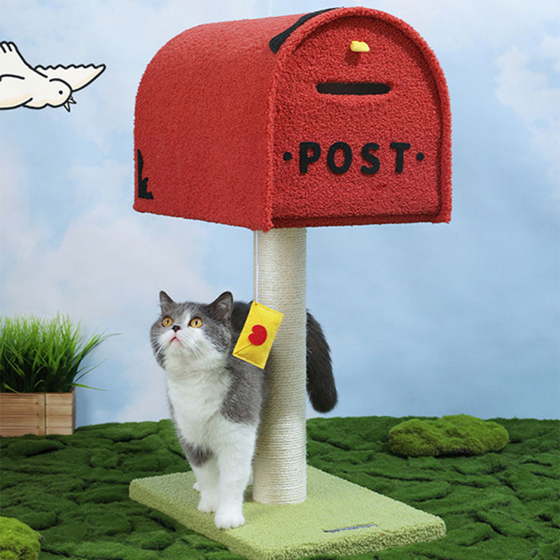 Mailbox Post Cat Tree