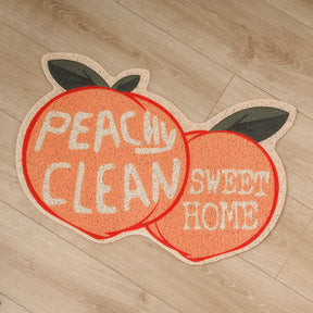 Peach Shaped Cat Litter Mat