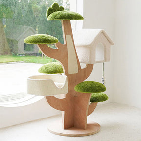 Pine Tree House Cat Tree