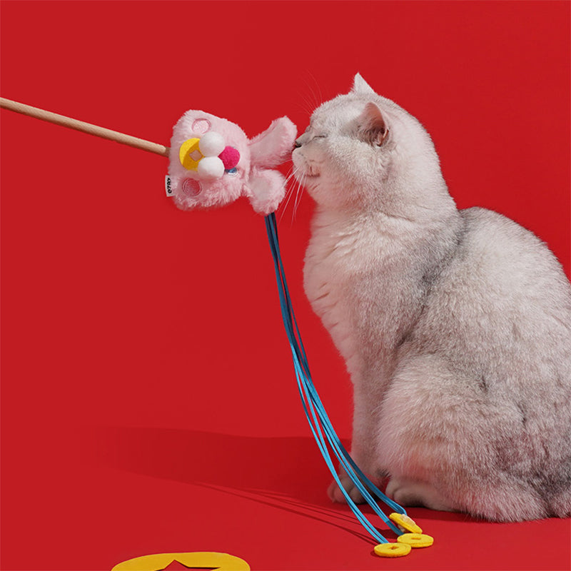 Rabbit Cat Wand Toy