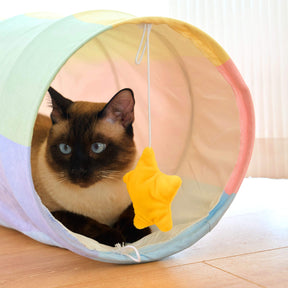 Rainbow Tunnel Cat Bed