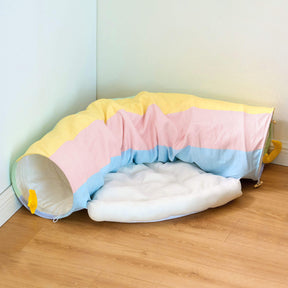 Rainbow Tunnel Cat Bed