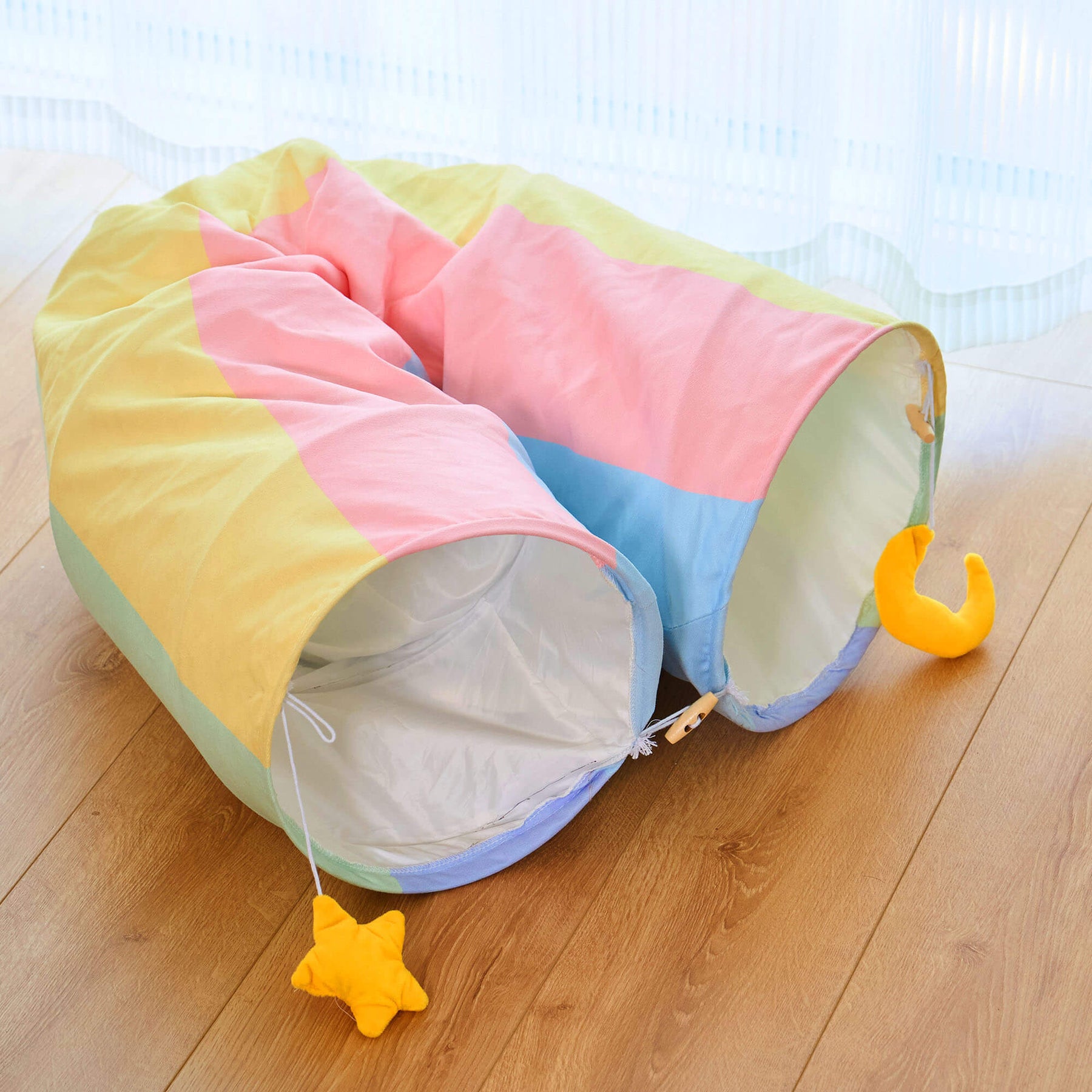 Rainbow Tunnel Cat Bed