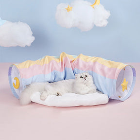 Rainbow Tunnel Cat Bed