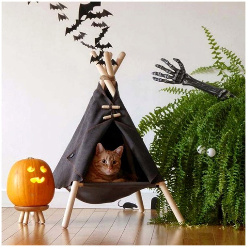 Retro Style Cat Teepee Bed