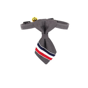 TR Cloth Striped Cat Collar Bowtie