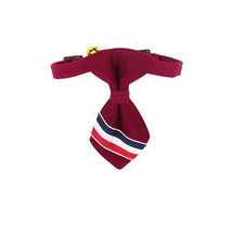 TR Cloth Striped Cat Collar Bowtie