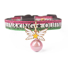 Sakura Wings Bell Cat Print Collar