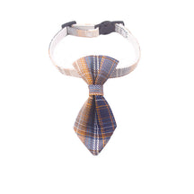 Uniform Plaid Cat Collar Bowtie