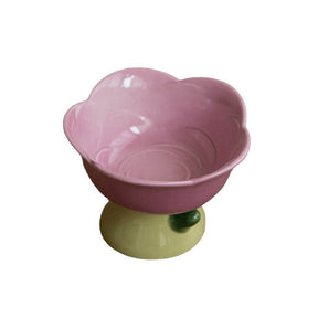 Tulip Ceramic Cat Bowl