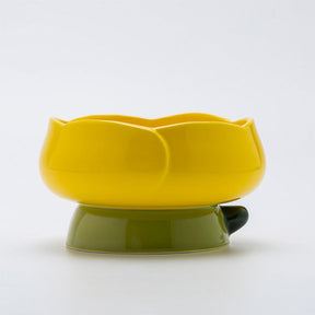 Tulip Ceramic Cat Bowl