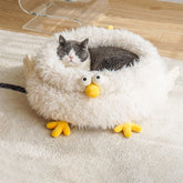 White Chick Cluck Cat Bed