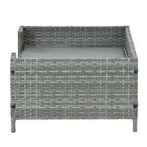 PE Rattan Dog Bed With Cushion