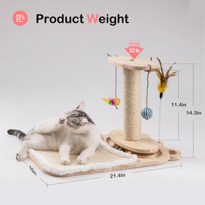 Cat Toy 1-Layer Turntable Cat Ball Toy