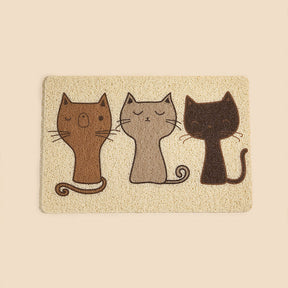 Three Cat Friends Litter Mat