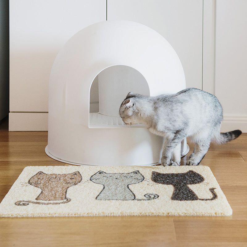 Three Cat Friends Litter Mat