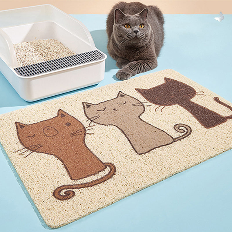 Three Cat Friends Litter Mat